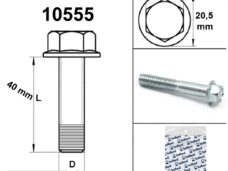 Flens Bout M10x1.50x40 Blank (1) - Bollard