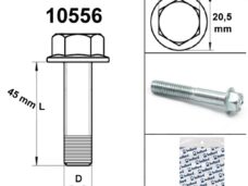 Flens Bout M10x1.50x45 Blank (1) - Bollard