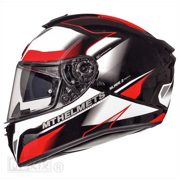 Helm Blade II SV Fugue Rood S - MT Helmets