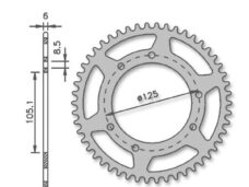 Achtertandwiel RIE MRX/SMX DE SEN-R nt105mm 6g 65t - IGM