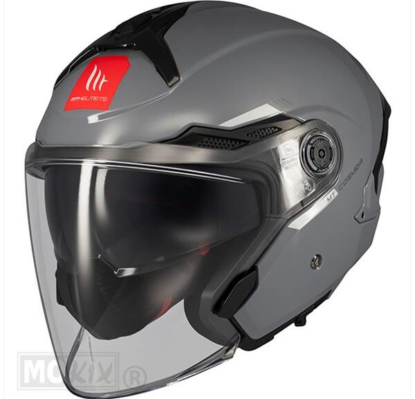 Helm JET Cosmo SV Glans Grijs       XS / Kids L - MT Helmets