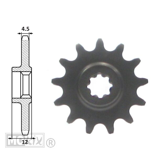 Voortandwiel SUZ DR BIG 50/MINI Crosss 13t(415)IGM