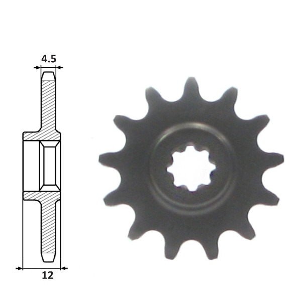 Voortandwiel SUZ DR BIG 50/MINI Crosss 13t(415)IGM