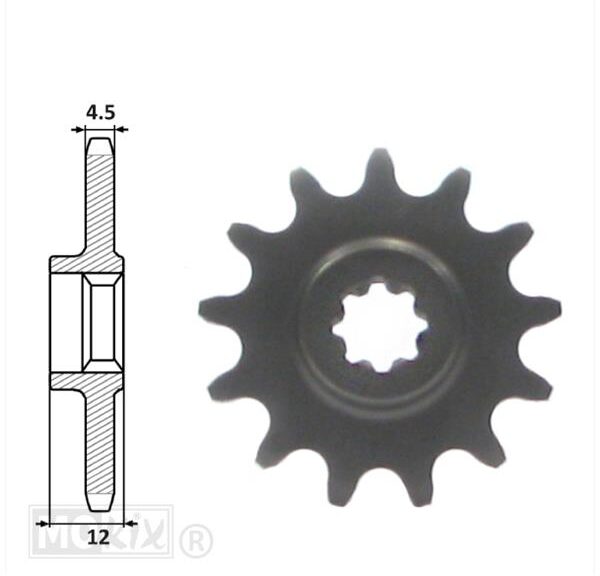 Voortandwiel SUZ DR BIG 50/MINI Crosss 14t(415)IGM