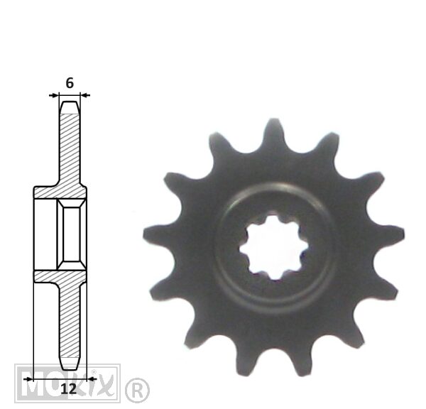 Voortandwiel SUZ DR BIG 50/MINI Crosss 13t(420)IGM