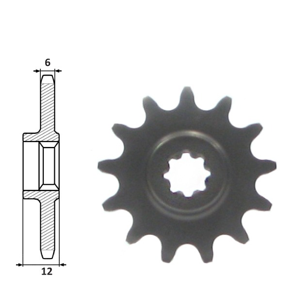 Voortandwiel SUZ DR BIG 50/MINI Crosss 13t(420)IGM
