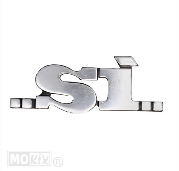 Vespa SI Embleem DIK Badge Clip 8.3cm Chroom - RMS