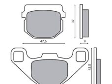Remblokset IGM (Peugeot Buxy/PGO/Suzuki) ECE R-90