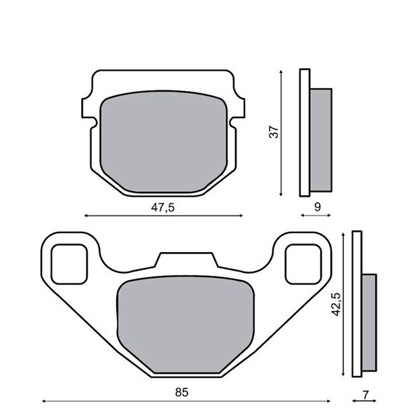 Remblokset IGM (Peugeot Buxy/PGO/Suzuki) ECE R-90