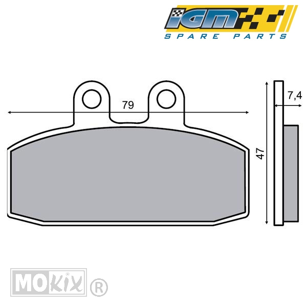 Remblokset IGM (Aprilia/Honda/Simson) ECE R-90