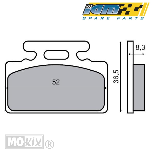 Remblokset IGM (SYM MIO) ECE R-90