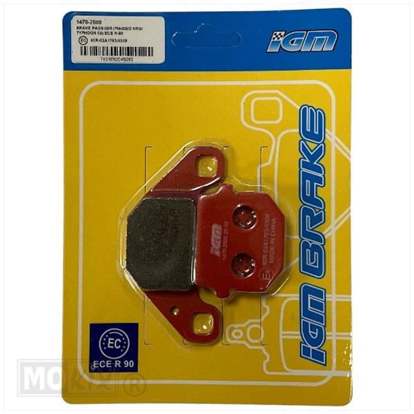 Remblokset RMS (Piaggio NRG/Typhoon 50) CE