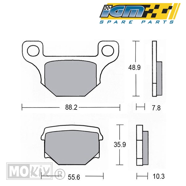 Remblokset IGM (Keeway/Rieju) ECE R-90