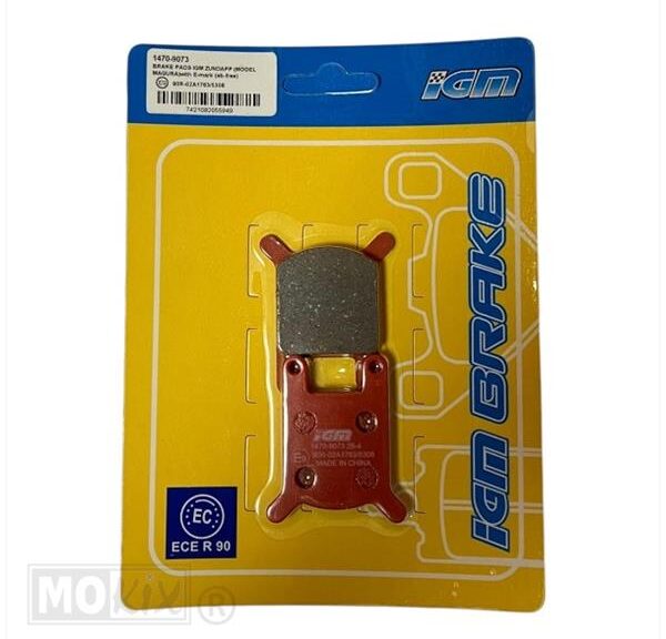 Brake pad set IGM (Zundapp Model Magura) ECE R-90