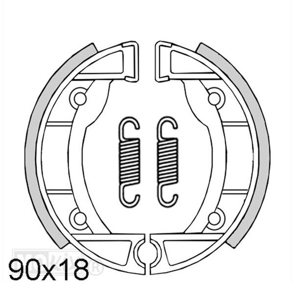 Remschoen-SET Vespa SI/Citta Voor IGM