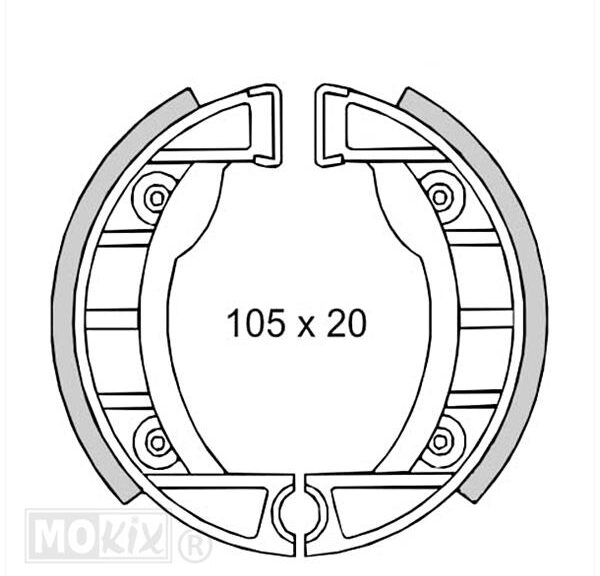 Remschoen-SET Tomos A35 NT 105mm IGM