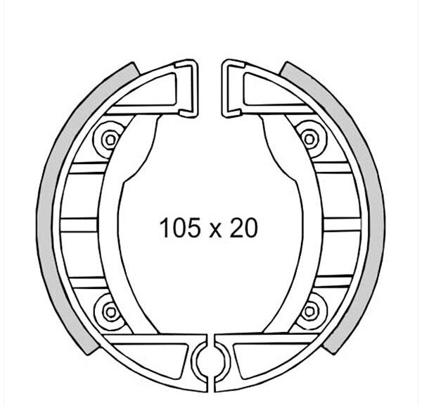 Remschoen-SET Tomos A35 NT 105mm IGM