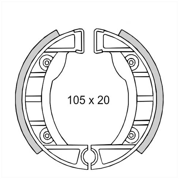 Remschoen-SET Tomos A35 NT 105mm IGM