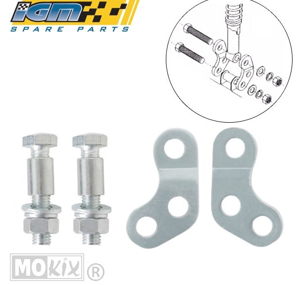 Rehausse d'amortisseur UNI Mono ALU 12 mm IGM