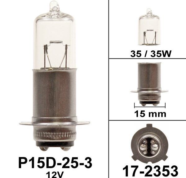 Lamp P15D-25-3 12V 35/35W Flosser Halogeen (1)
