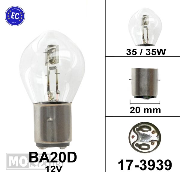 Lamp BA20D 12V 35/35W Flosser CE (1)