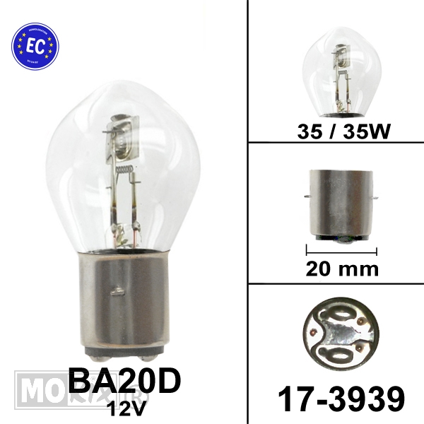 Lamp BA20D 12V 35/35W Flosser CE (1)