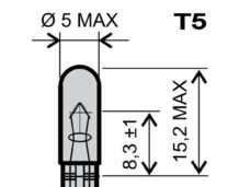 Lamp T05  12V 2.3W Flosser (10)
