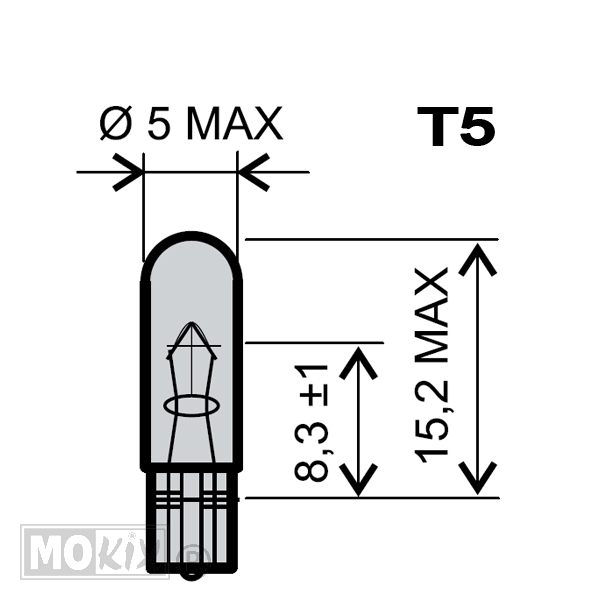 Lamp T05 12V 2.3W Flosser (10)