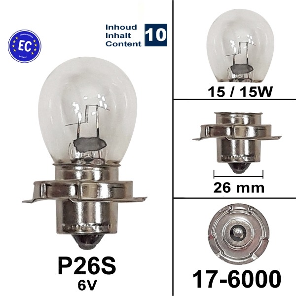 Lamp P26S 6V 15W S3 Flosser (10)