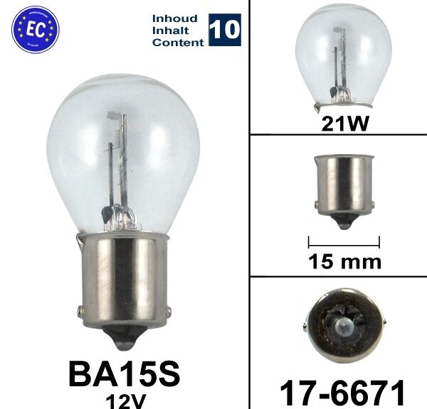 Lampe BA15S 12V 21W Flosser Homologation CE (10)