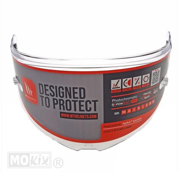 Vizier KRE+ V-29B Blank (Tear OFF Ready) - MT Helmets