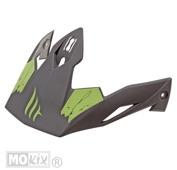 Helm Klep Streetfighter Skull MAT Groen - MT Helmets