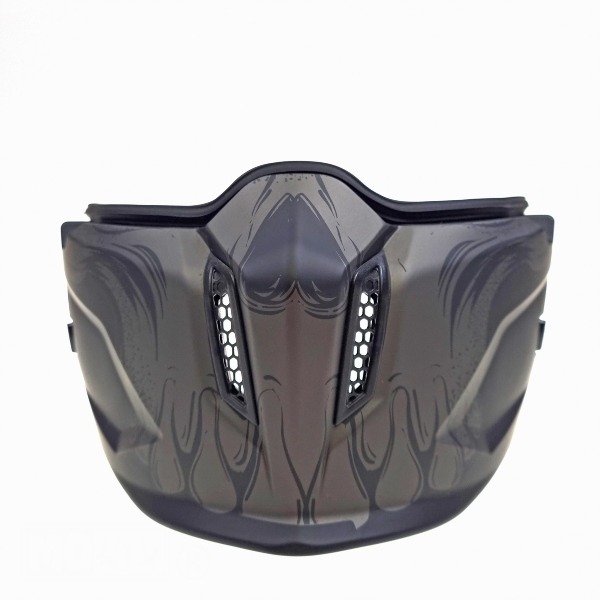 Kinstuk Streetfighter Darkness Zwart (Klik Model) - MT Helmets