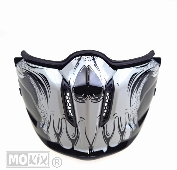 Kinstuk Streetfighter Darkness WIT (Klik Model) - MT Helmets
