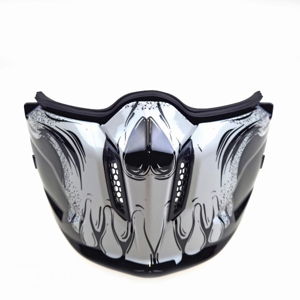 Kinstuk Streetfighter Darkness WIT (Klik Model) - MT Helmets
