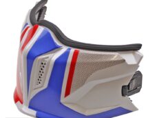 Kinstuk Streetfighter Twin WIT/Blauw/Rood Klik - MT Helmets