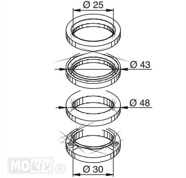 Balhoofdset Malaguti F12 R 07 RMS"