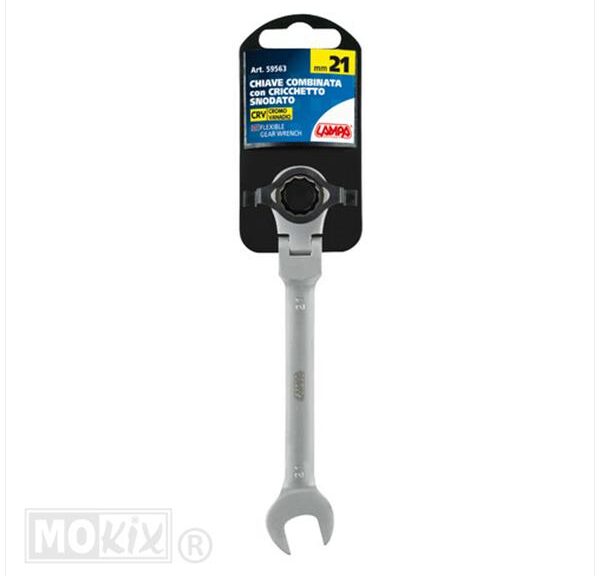 Flexibel Ringratel Sleutel Lampa 21mm