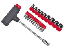 T-Sleutel SET 11delig Bits / 9delig DOP Lampa