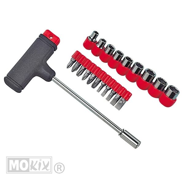 T-Sleutel SET 11delig Bits / 9delig DOP Lampa