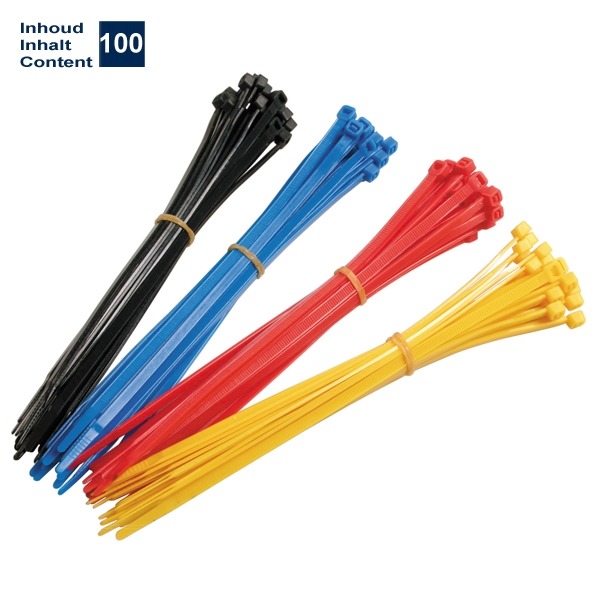 TIE-Rips/Trekbandjes 150x2.5mm Sortie 100 Stuks - Lampa