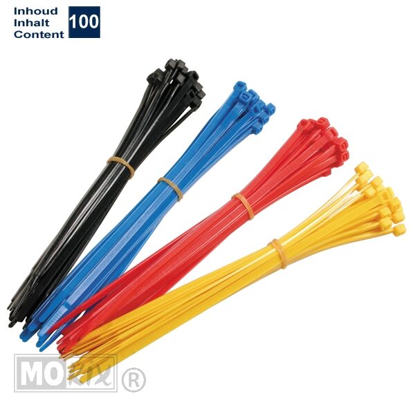 19-70019 TIE-RIPS/TREKBANDJES 200x4..6mm SORTIE 100 stuks