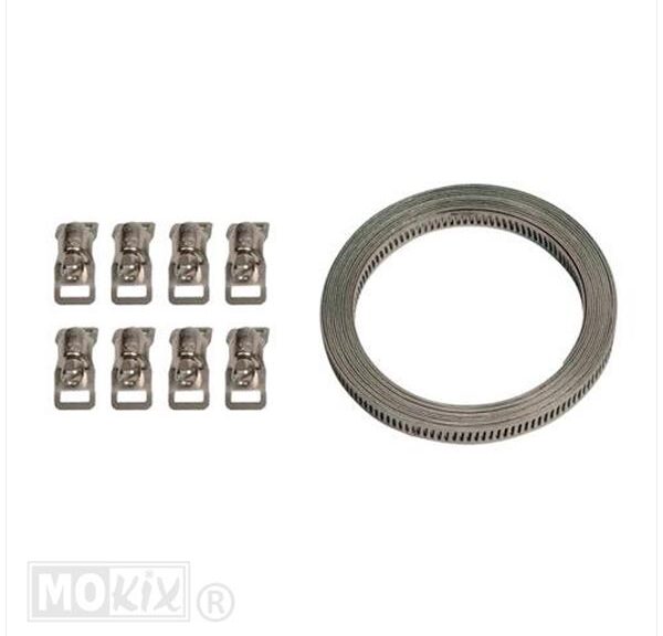Slangklem Universeel KIT 8mm X 300cm Inox - Lampa