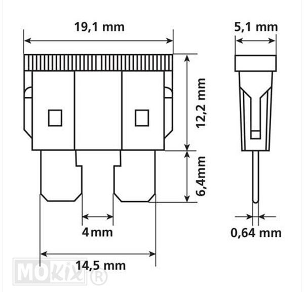 Sortie-Doos Steekzekeringstd 19.1x5.1  80st - Lampa