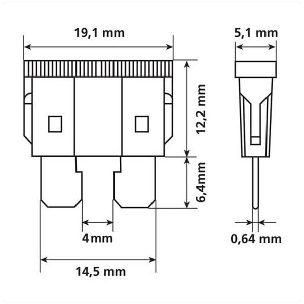 Sortie-Doos Steekzekeringstd 19.1x5.1 80st - Lampa