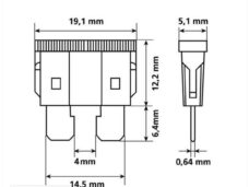 Zekeringen Steek STD 19.1x5.1 Sortie 5>30 A (10) - Lampa