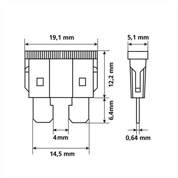Zekeringen Steek STD 19.1x5.1 Sortie 5>30 A (10) - Lampa