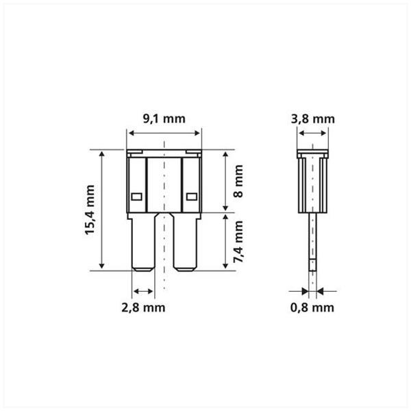 Zekeringen Steek MICRO2 9.1x3.8 Sortie 5>30a (10) - Lampa