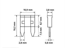 Zekeringen Steek Mini 10.9x3.8 Sortie 7.5>30a (10) - Lampa