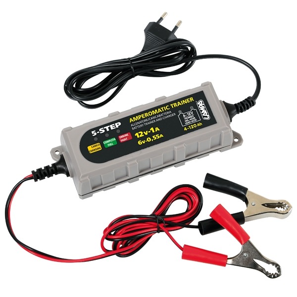 Accu Lader 12V 1 Amp / 6V 0.55amp Lampa